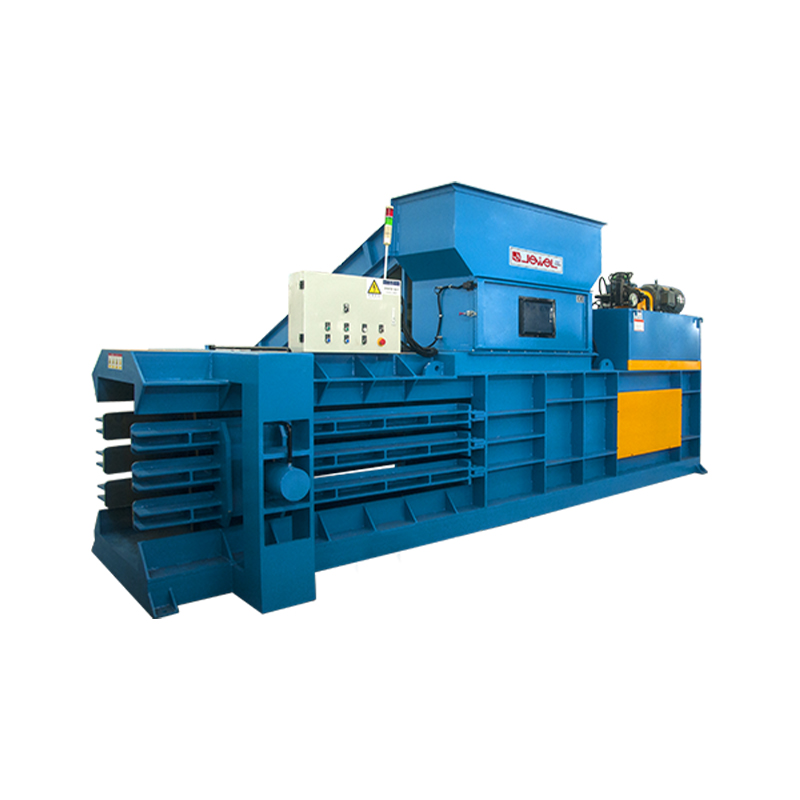 Horizontale halbautomatische hydraulische Altpapierballenpresse